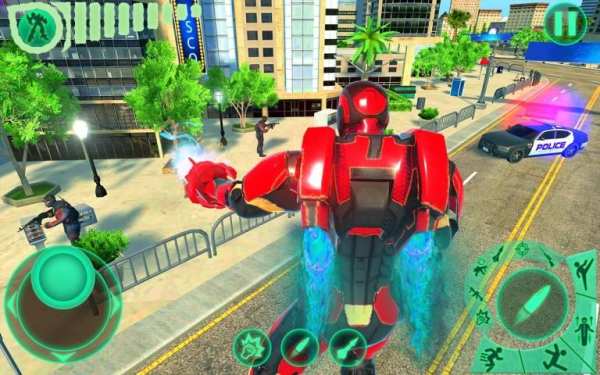 Transform Robot Flying Hero: Fire Hero Robot Games screenshot 5