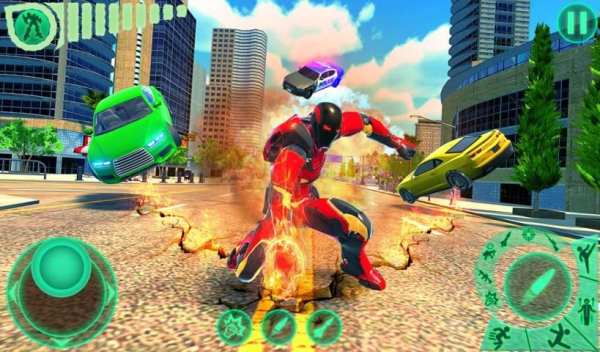 Transform Robot Flying Hero: Fire Hero Robot Games screenshot 4