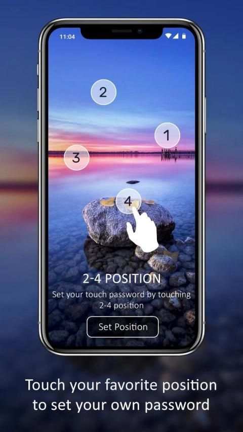 Touch Lock Screen - Touch Photo Position Password screenshot 2
