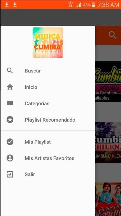 Música Cumbia 4 تصوير الشاشة