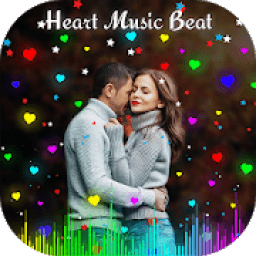 Heart Music Beat - Heart Beat Video Status Maker आइकन