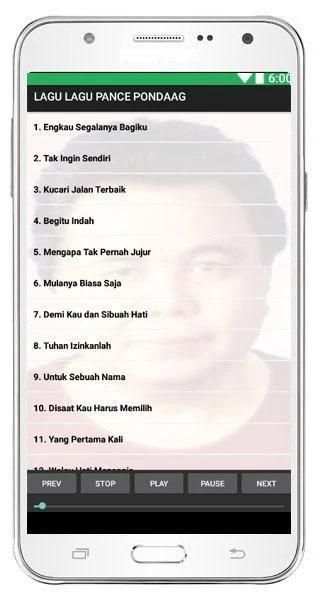 LAGU LAGU PANCE PONDAAG screenshot 1
