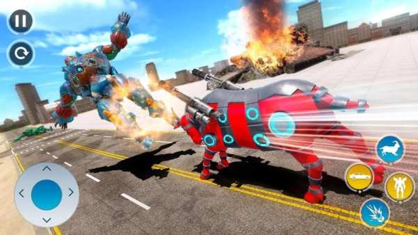 Goat Robot Car Games- New Robot Transforming Games स्क्रीनशॉट 4