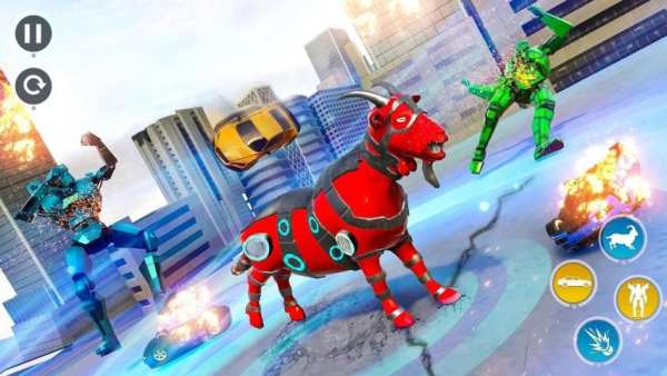 Goat Robot Car Games- New Robot Transforming Games screenshot 1