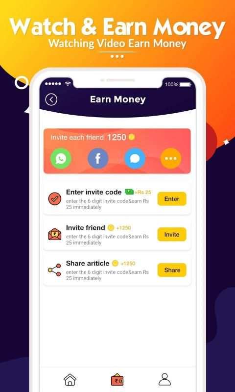 Roj Cash : Watch Video & Daily Earn Money screenshot 1
