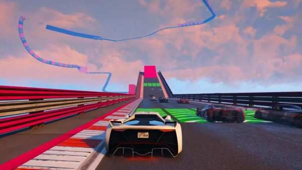Crazy Car Ramp Racing Simulator:Impossible Tracks स्क्रीनशॉट 1