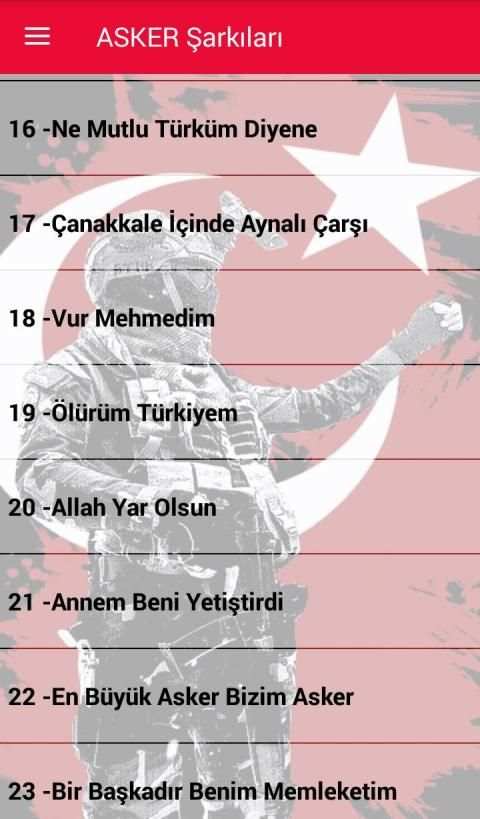 Asker Şarkıları İnternetsiz ( 40 Şarkı ) screenshot 5