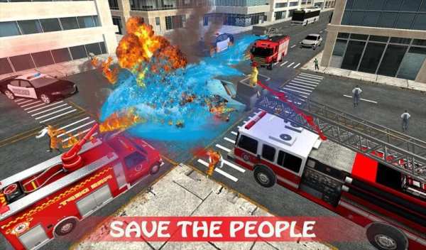 Emergency Fire Fighter Ambulance City Simulator स्क्रीनशॉट 8