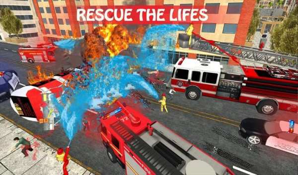 Emergency Fire Fighter Ambulance City Simulator स्क्रीनशॉट 5