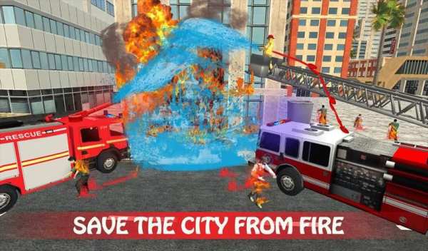 Emergency Fire Fighter Ambulance City Simulator स्क्रीनशॉट 6