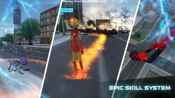 Amazing Stickman Spider Rope : Gangster Vice City screenshot 5