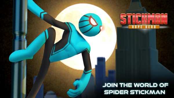 Amazing Stickman Spider Rope : Gangster Vice City screenshot 7