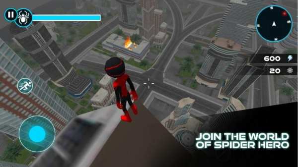 Amazing Stickman Spider Rope : Gangster Vice City screenshot 4