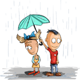 ikon barsaat ke sticker - rain sticker For Whatsapp