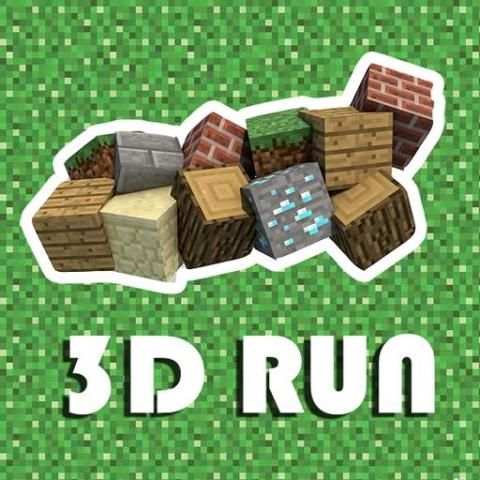 Mini Block craft running: 3d fun run blocky स्क्रीनशॉट 1