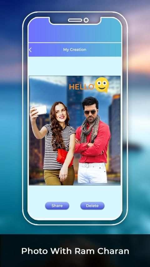 Photo With Ram Charan screenshot 1