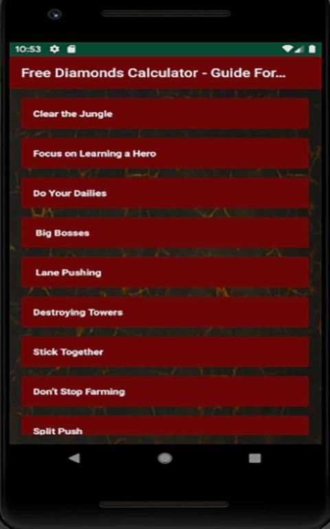 Free Diamonds Calculator - Guide for ML Bang Bang screenshot 1
