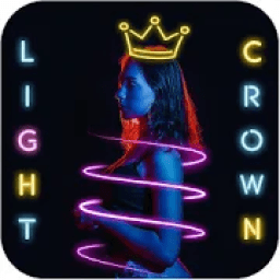 Light Crown Photo Editor : Neon Effect आइकन