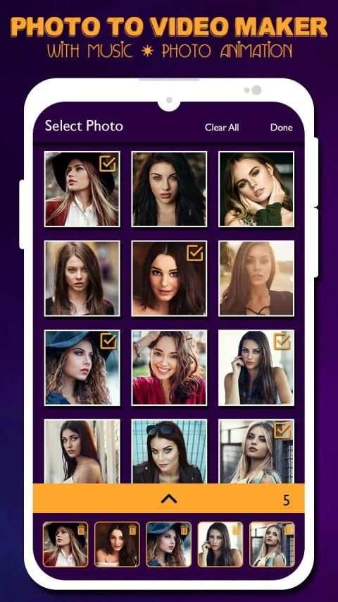 Photo Video Maker with Music - Magic Video Maker स्क्रीनशॉट 5