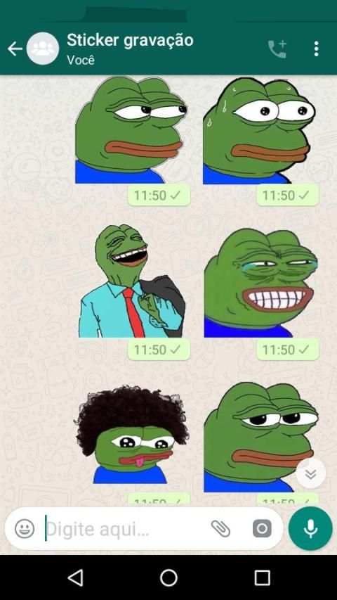 Figurinhas Pepe the Frog - Stickers WastickerApps screenshot 2