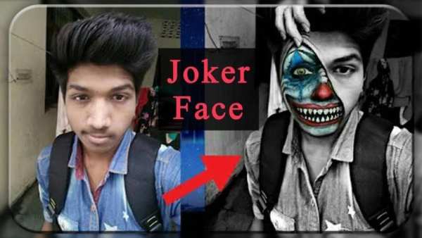 Joker Mask Photo Editor - Joker Mask Clown on Face screenshot 1