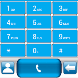 THEME BLUE GLASS FOR EXDIALER आइकन