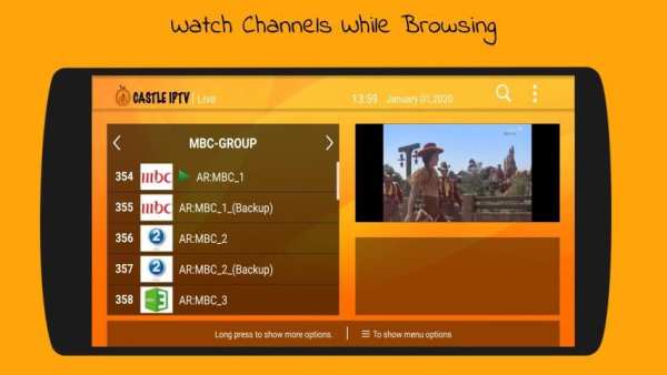 Castle IPTV screenshot 1