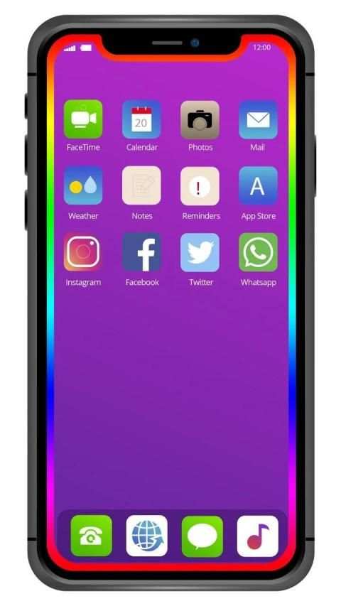Edge Border - Magic Border Light Live Wallpaper screenshot 1