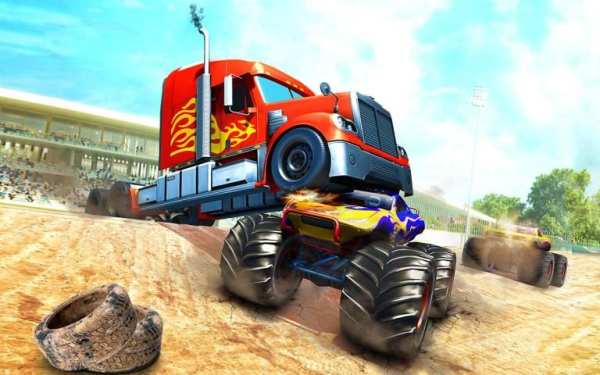 Indian Truck Destruction Racing Game screenshot 2