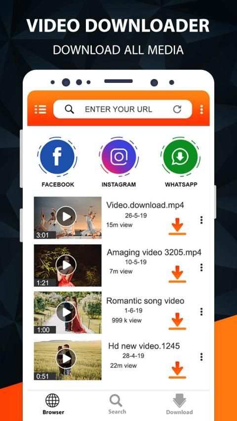 Free video downloader app - save from net स्क्रीनशॉट 8