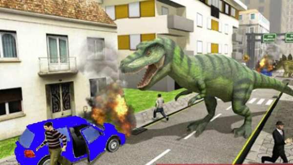 Wild Dinosaur Destroying World Simulator 2019 screenshot 5