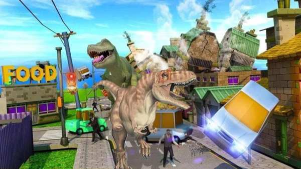 Wild Dinosaur Destroying World Simulator 2019 screenshot 1
