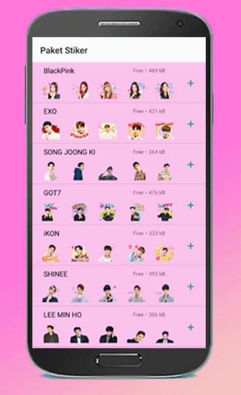 Stiker WhatsApp Korea Idol screenshot 4