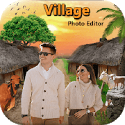 Village Cut Paste photo Editor आइकन