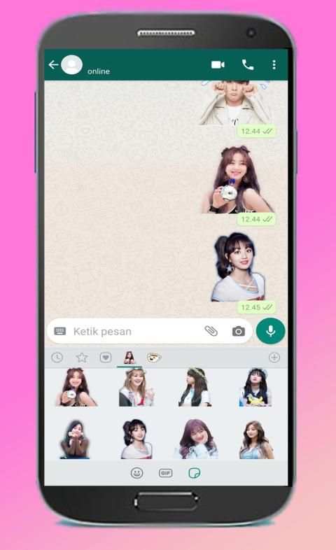 Stiker WhatsApp Korea Idol screenshot 1