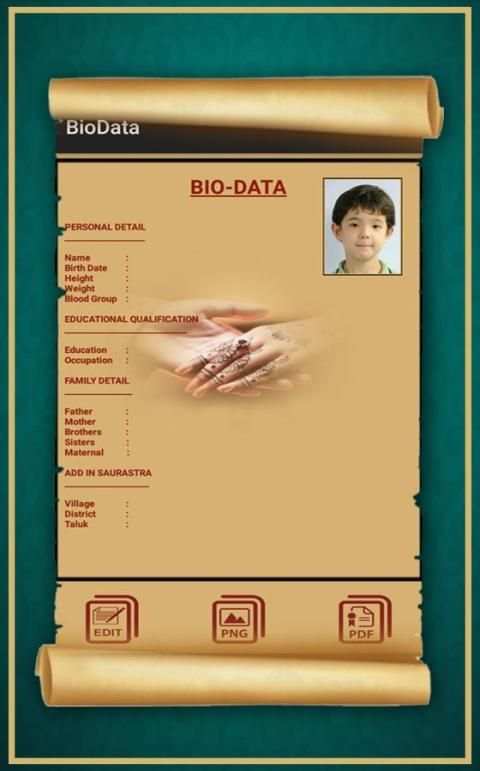 Bio Data Maker screenshot 3