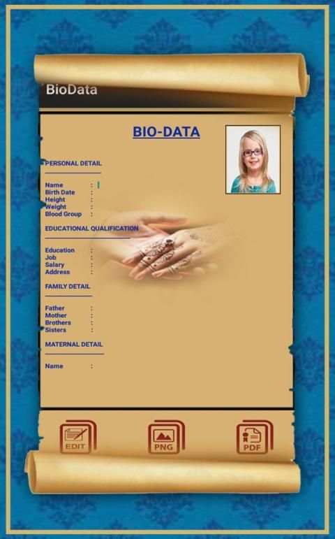 Bio Data Maker screenshot 1