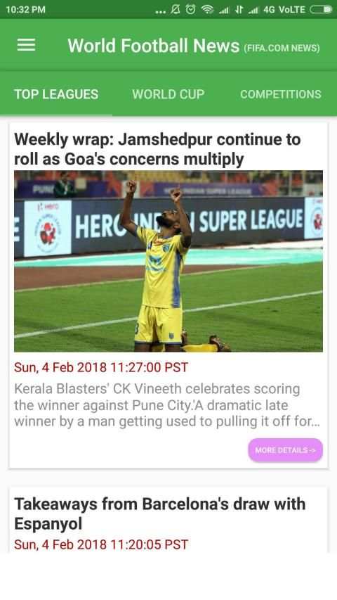 World Football News स्क्रीनशॉट 1