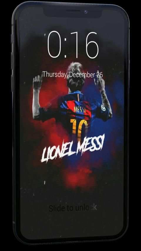Lock Screen for Messi + Wallpapers स्क्रीनशॉट 4