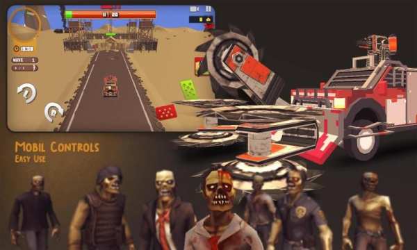 Zombie Tower Defense Dead Wheels screenshot 1