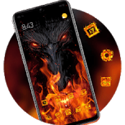 Burning Tree Warcraft dragon launcher theme आइकन