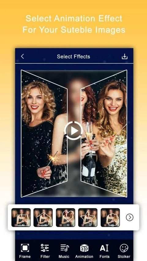 New Year Movie Maker : New Year Video Maker स्क्रीनशॉट 5
