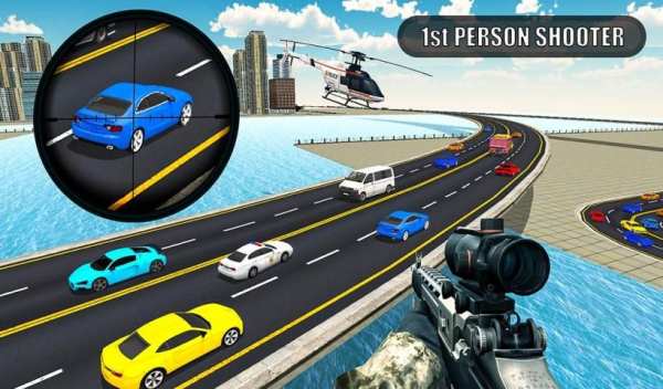 Traffic Sniper Shooting Combat 2019 screenshot 3