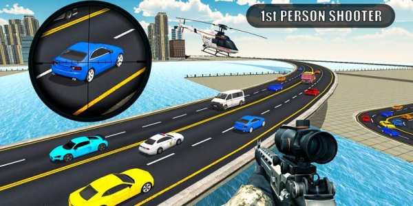 Traffic Sniper Shooting Combat 2019 screenshot 11