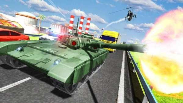 City Tank Traffic Driving स्क्रीनशॉट 4