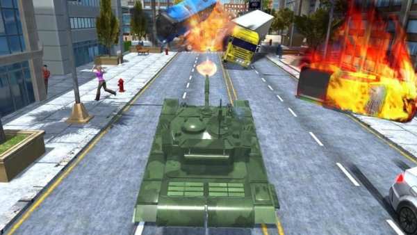 City Tank Traffic Driving स्क्रीनशॉट 1