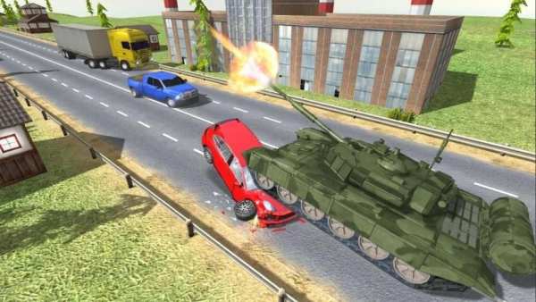 City Tank Traffic Driving स्क्रीनशॉट 3