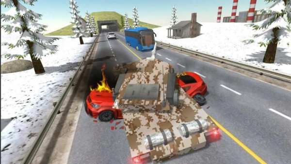 City Tank Traffic Driving स्क्रीनशॉट 2