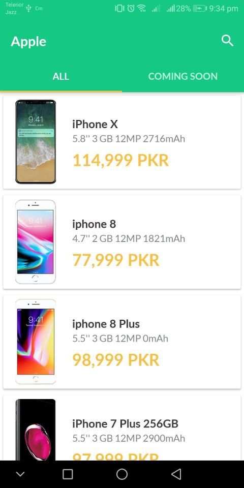 Pakistan Mobile Price screenshot 4