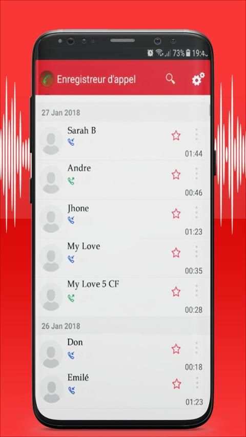 call recorder automatic record phone calls स्क्रीनशॉट 4